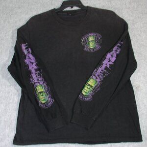 Hot Leathers Biker Long Slv T-Shirt, Mens XL, Frankie's Speed Shop, Frankenstein